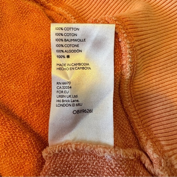 Pilcro XS Donna Tunic Pullover Sweatshirt Top ~ Off Shoulder Relaxed Slub Anthro - Picture 7 of 9